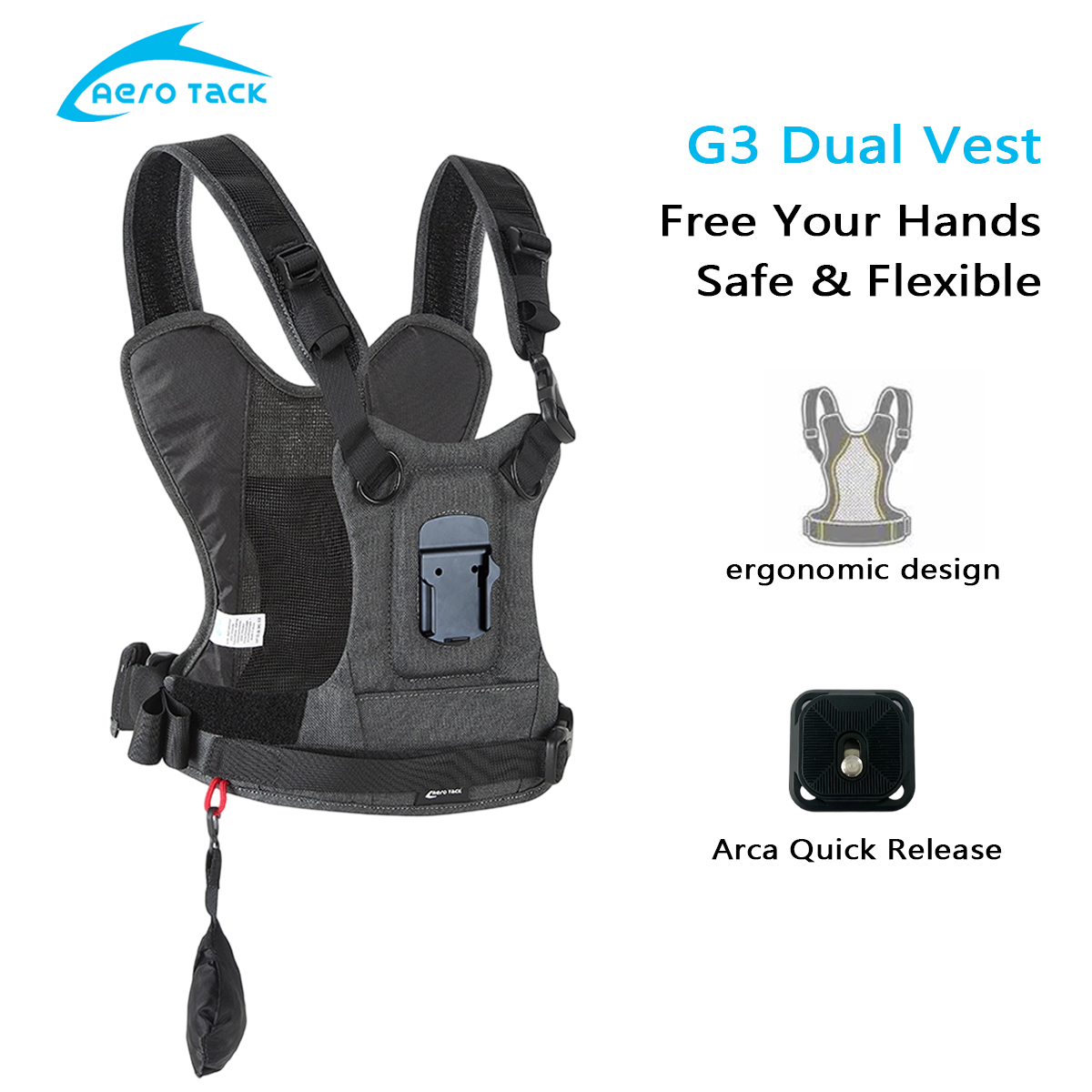 Photography Vest - Correa para Cámara Aero Tack G3,