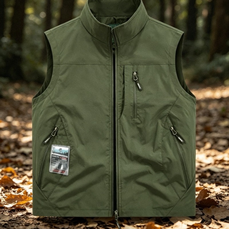 Photography Vest - Chaleco de Fotografía para Hombre, Multibolsillos,