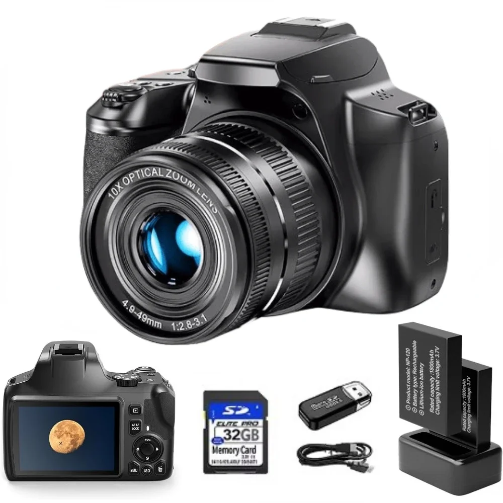 Photography Youtube - Cámara Digital 4K para fotografía, cámara