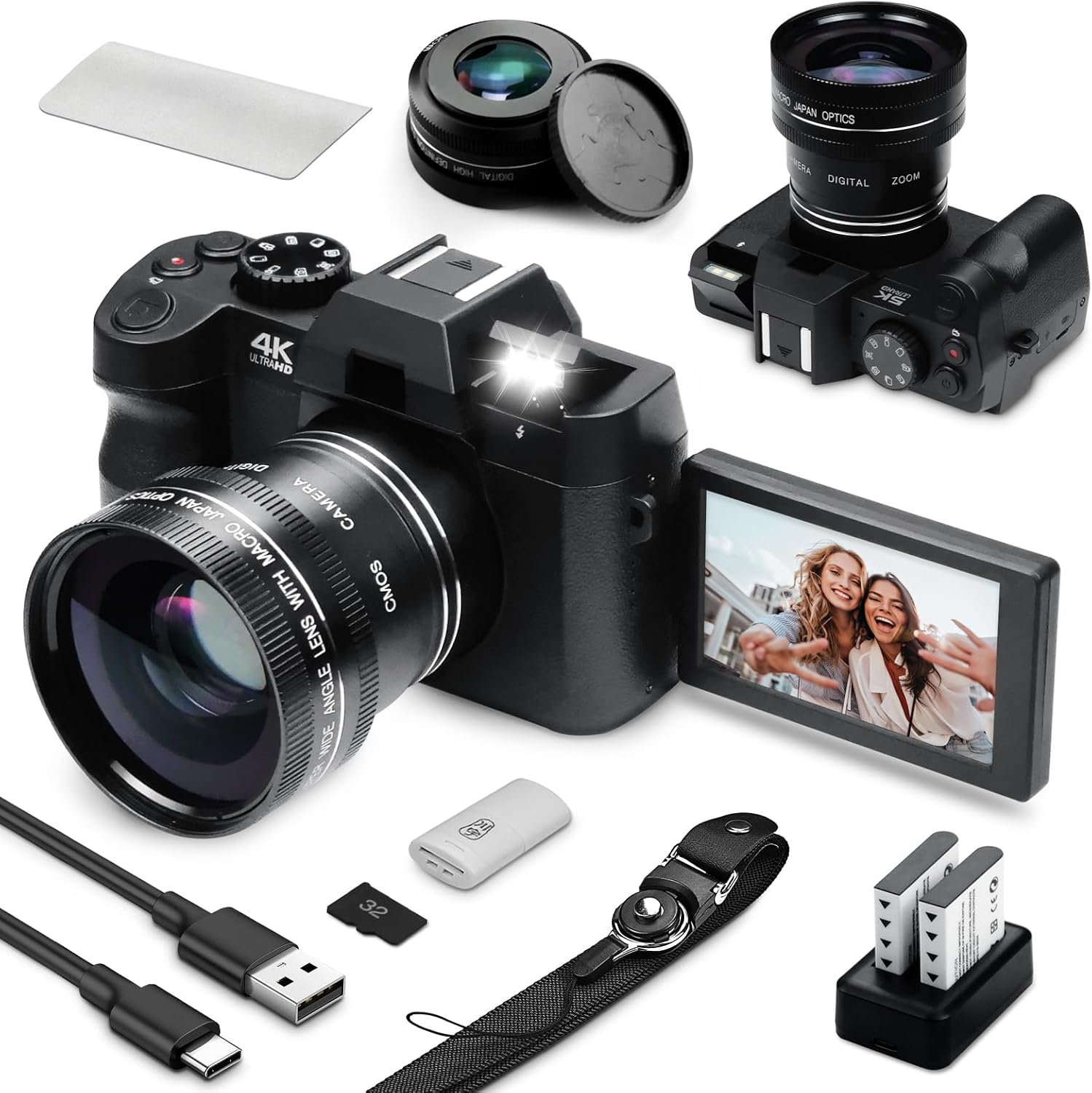 Photography Youtube - Cámara Digital de 48MP con WiFi