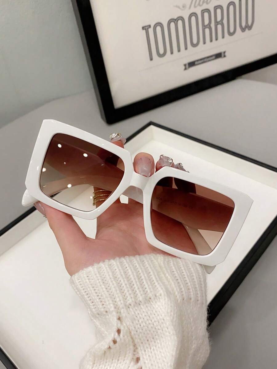 Photography Outdoor - Gafas poligonales de moda para mujer,
