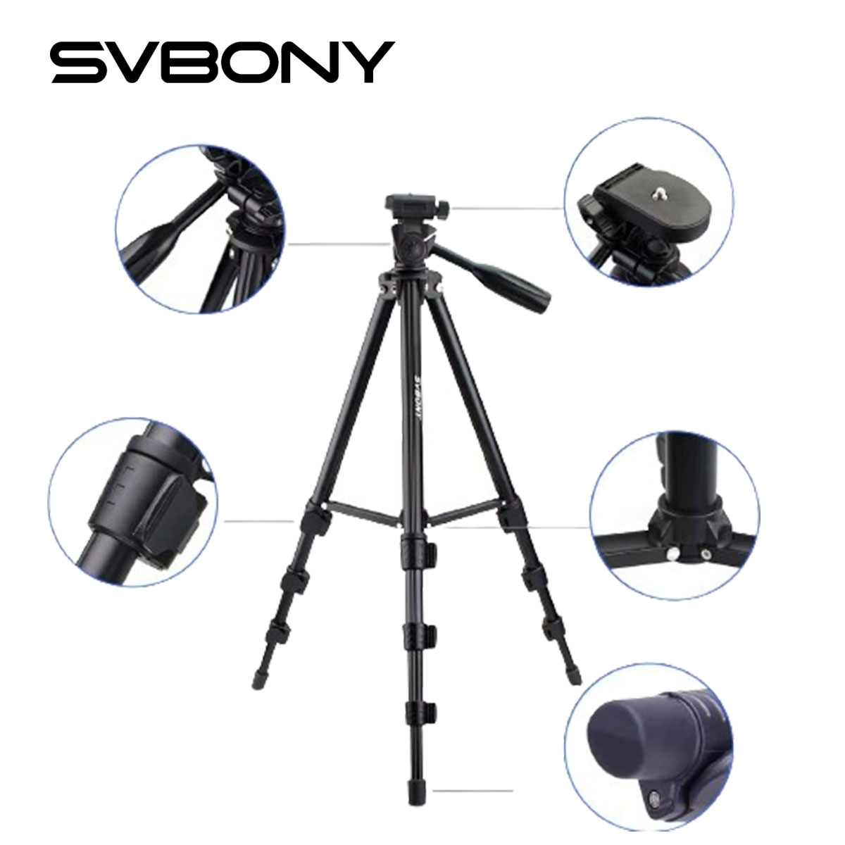 Photography Pro - Trípode Universal de Fotografía SVBONY SV101,