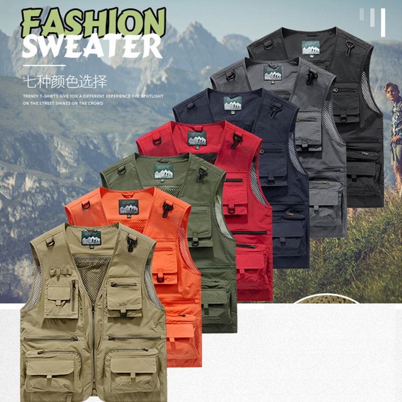 Photography Vest - Chaleco de Malla Transpirable para Primavera
