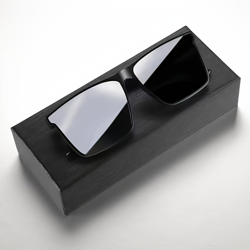 Photography Outdoor - Gafas de sol cuadradas negras simples