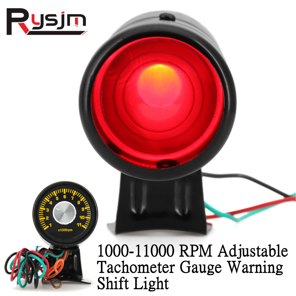 Light Meter Incident - Lámpara LED roja Universal, tacómetro ajustable