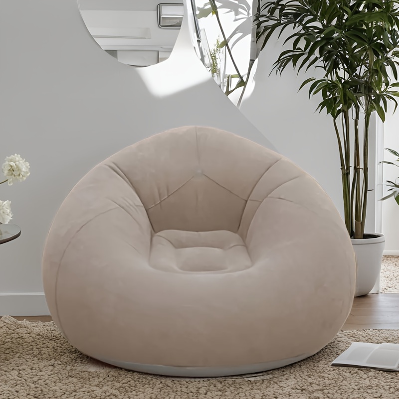 Photography Zone - Sofá inflable flocado de PVC, cama