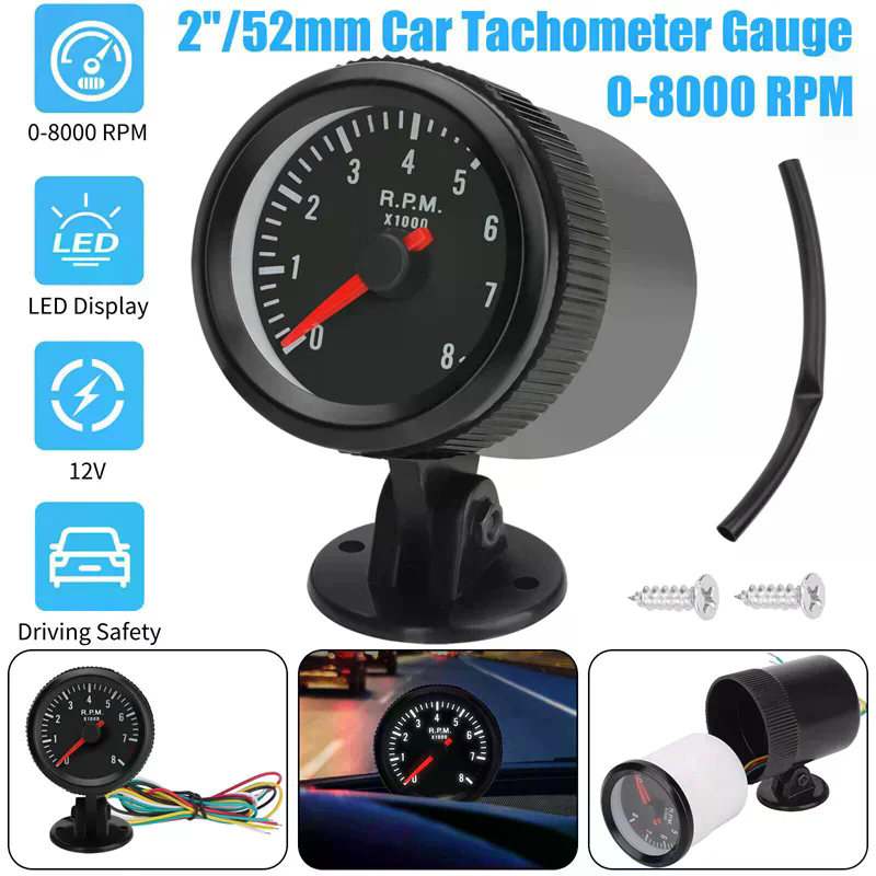 Tacómetro para coche de 2 pulg - Light Meter Incident reseña y precio