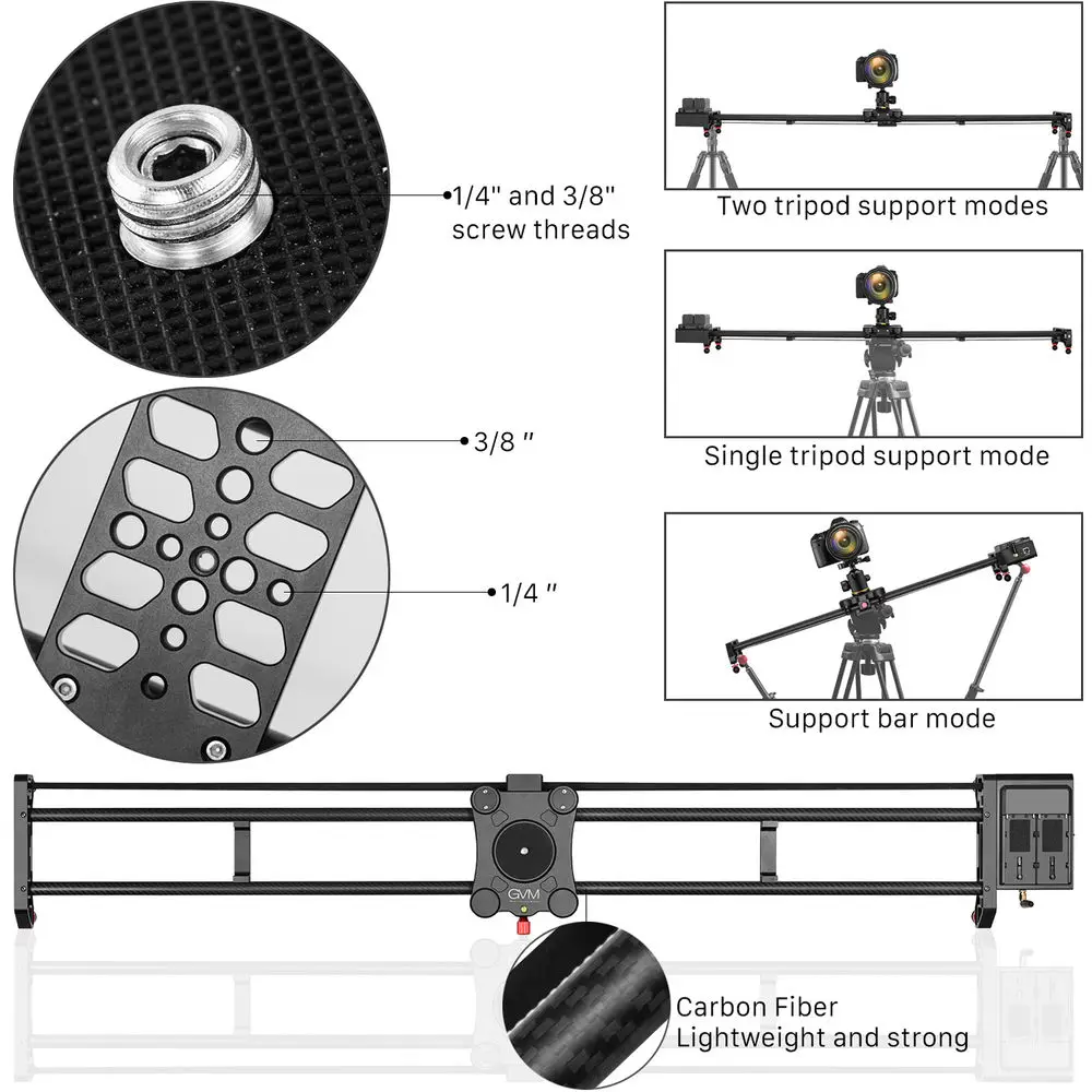 Riel deslizante motorizado par - Camera Slider Rail reseña y precio