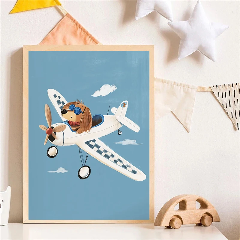 Póster impreso de perro, avión - Photography Nature reseña y precio