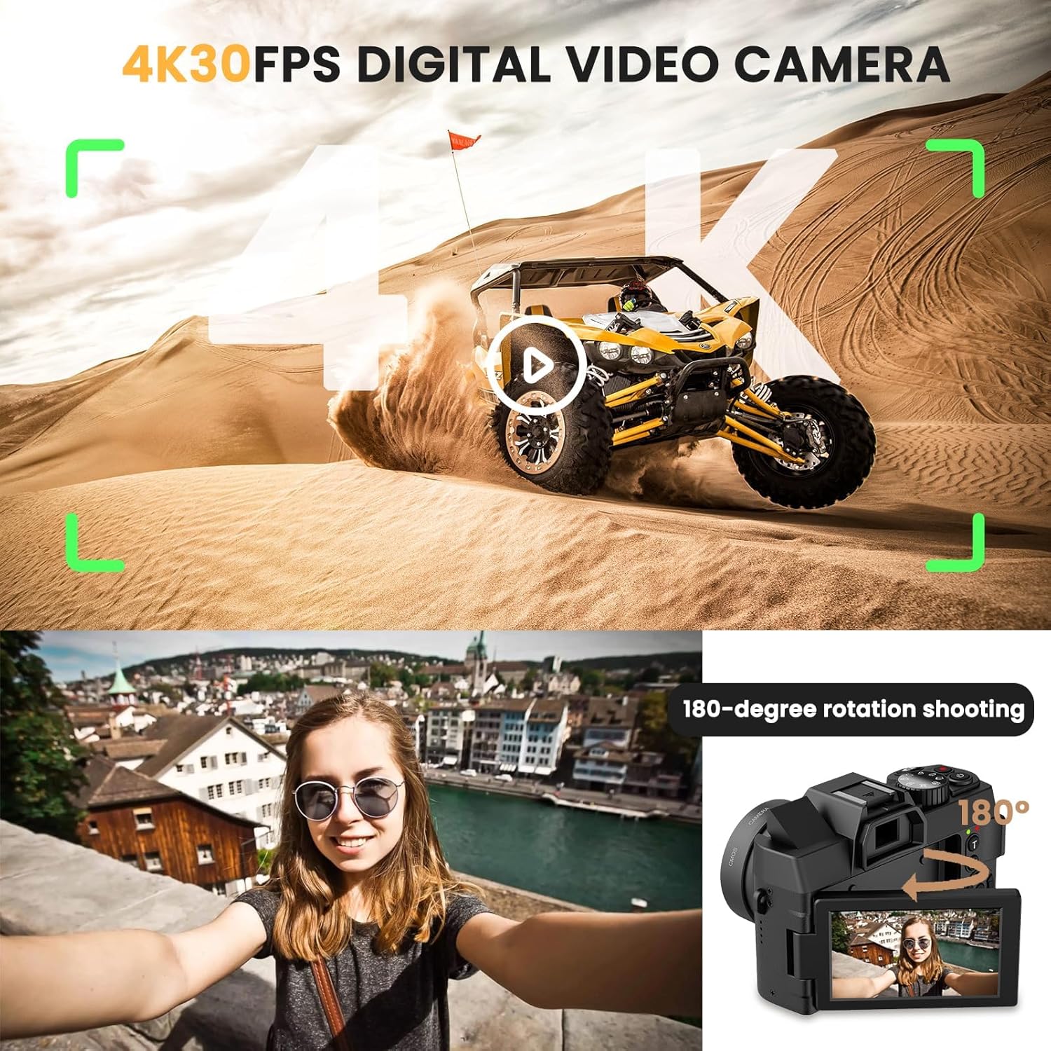 Cámara Digital de 48MP con WiF - Photography Youtube reseña y precio
