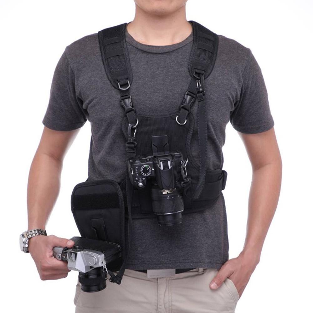 Correa de hombro doble para cá - Photography Vest reseña y precio