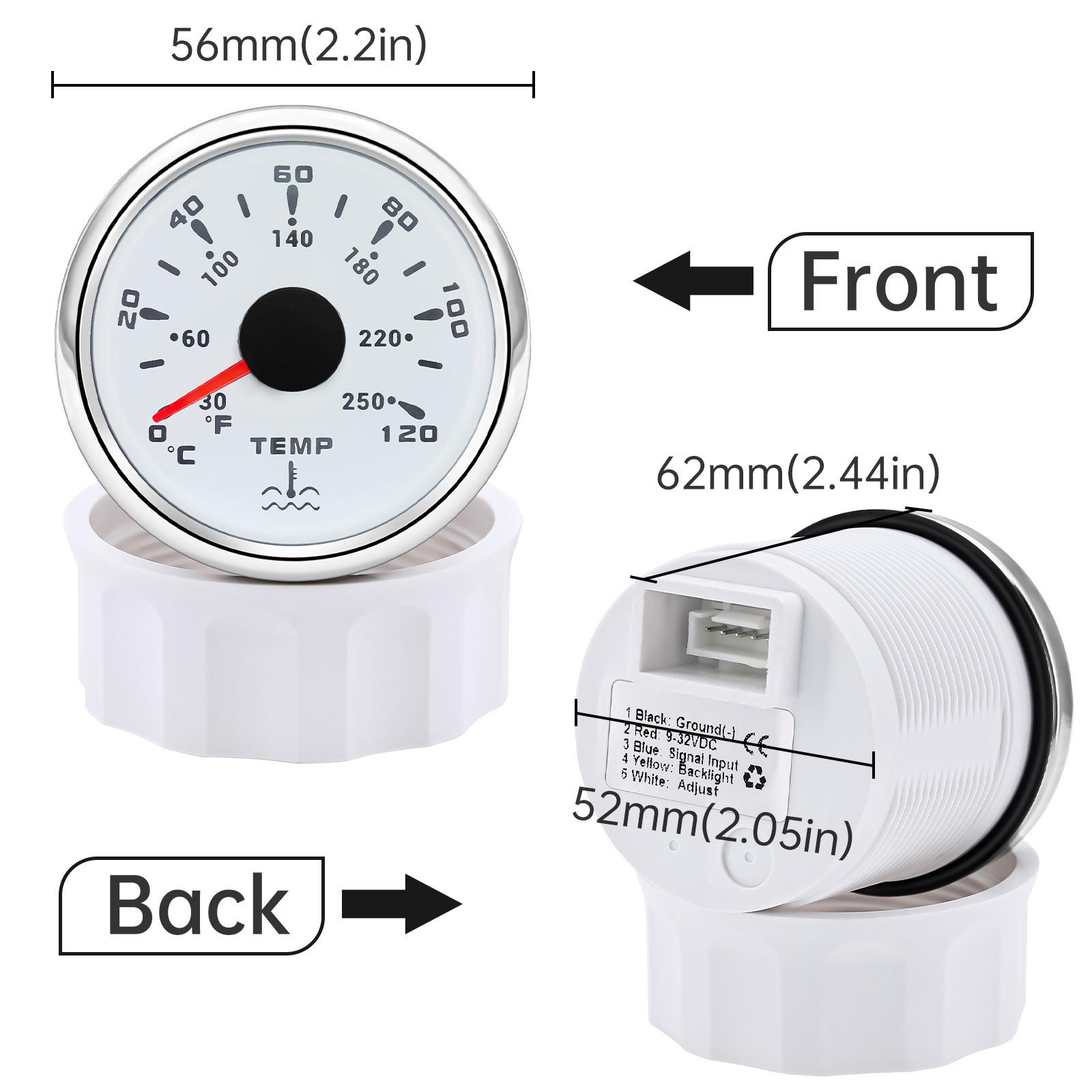 Medidor de temperatura del agu - Light Meter Incident reseña y precio
