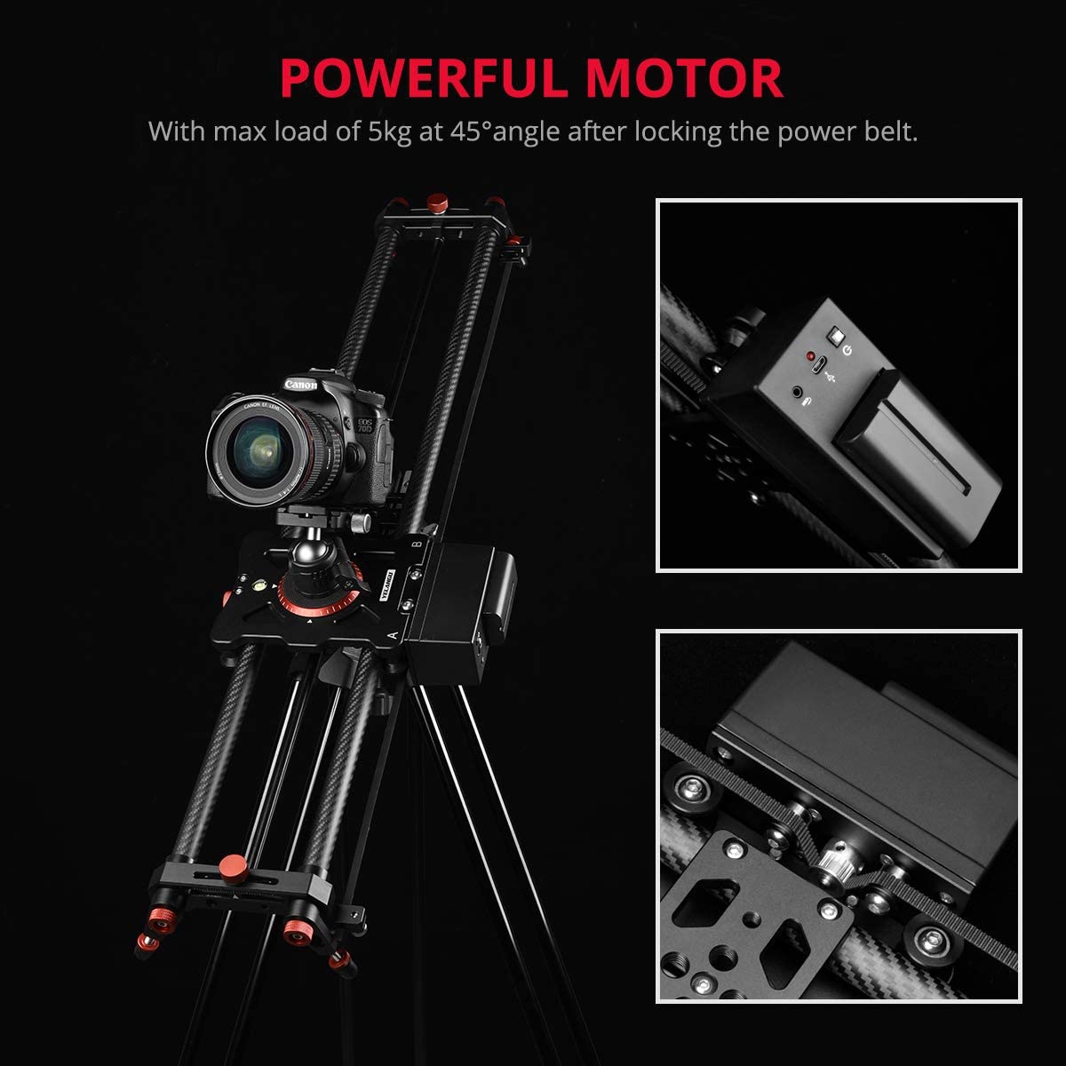 Deslizador de cámara eléctrico - Camera Slider Rail reseña y precio