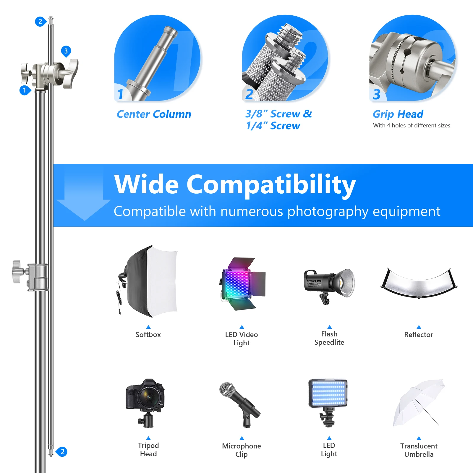 NEEWER Pro Soporte C de Acero  - Photography Pro reseña y precio