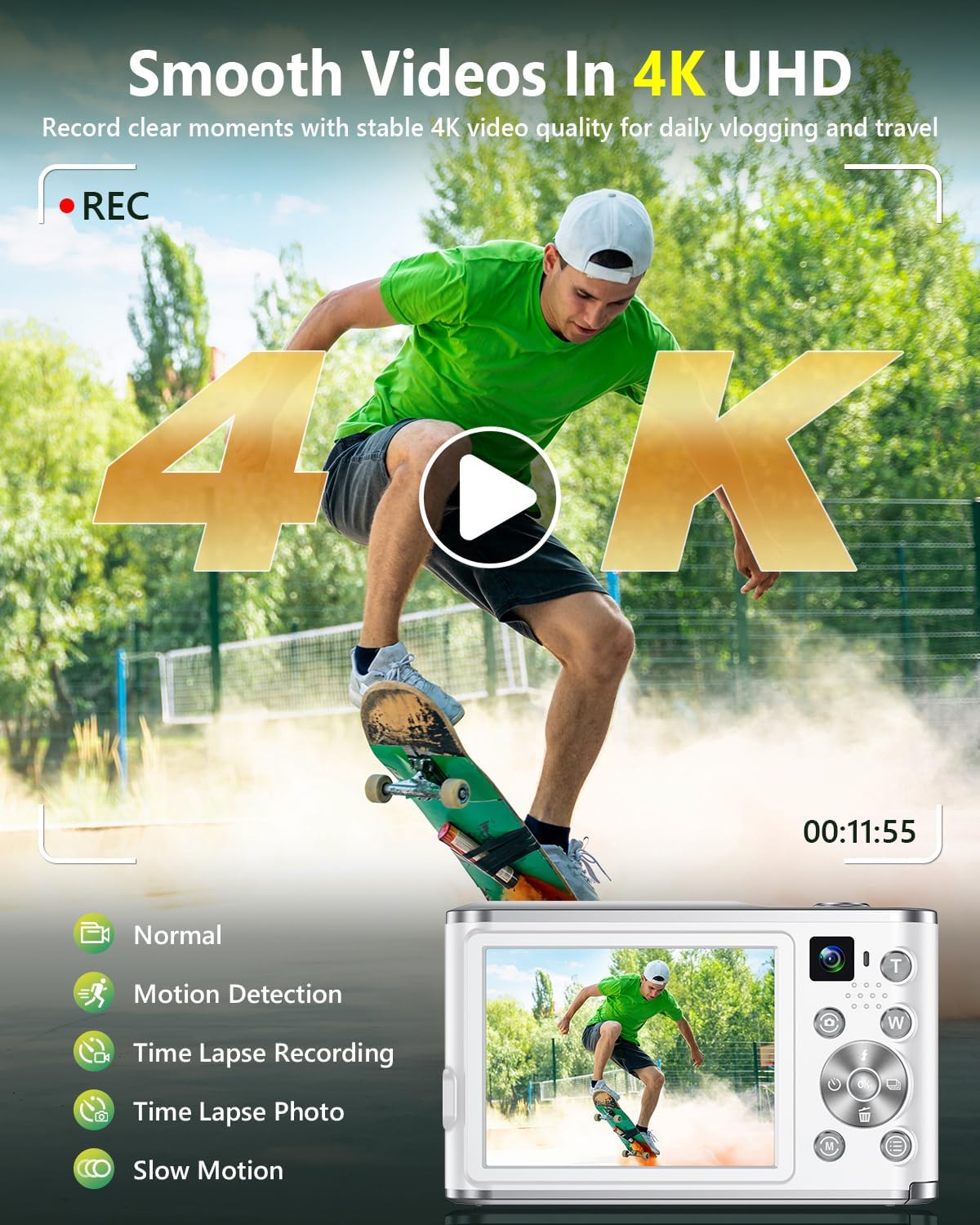 Cámara digital 4K para vloggin - Photography Youtube reseña y precio