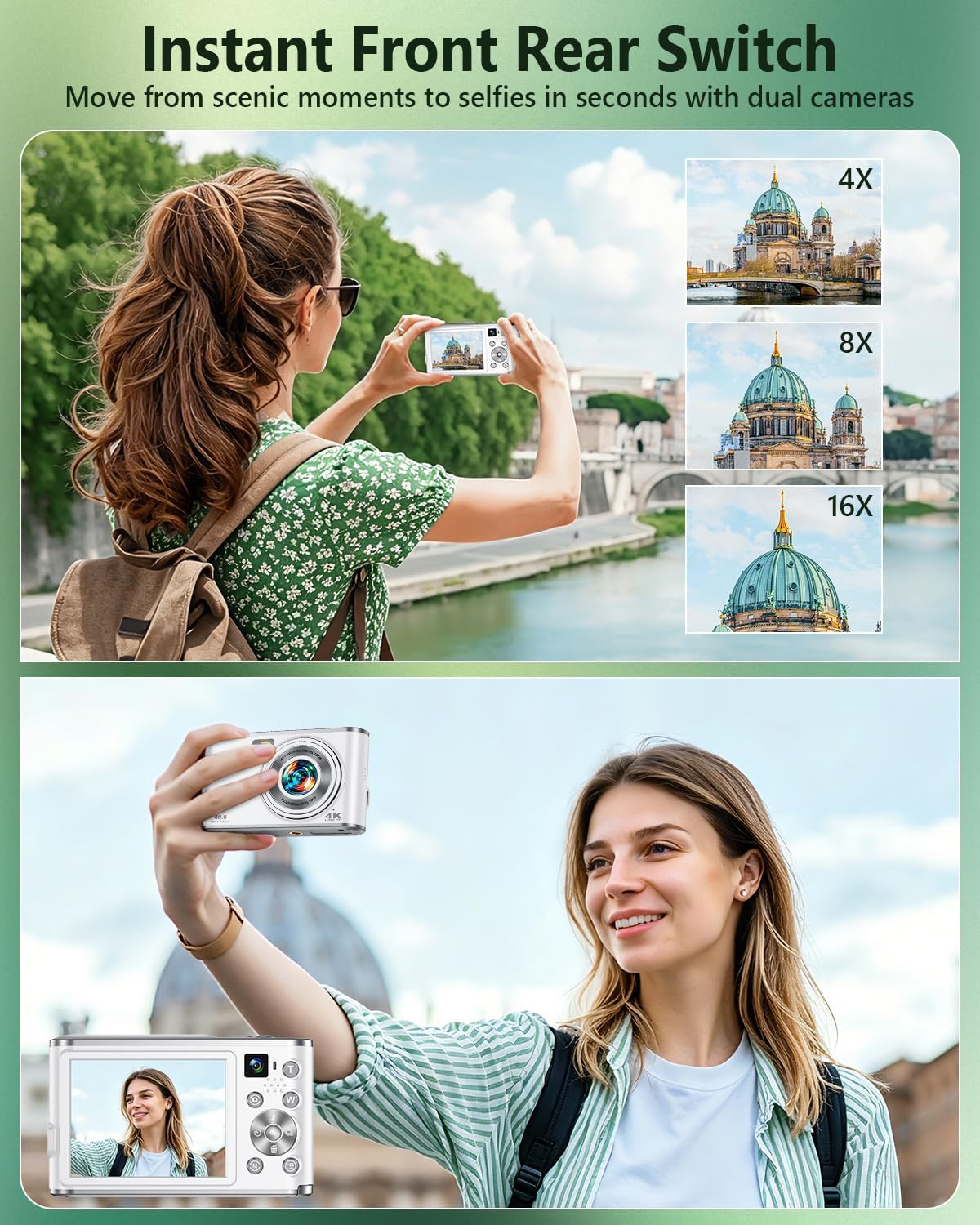 Cámara digital 4K para vloggin - Photography Youtube reseña y precio